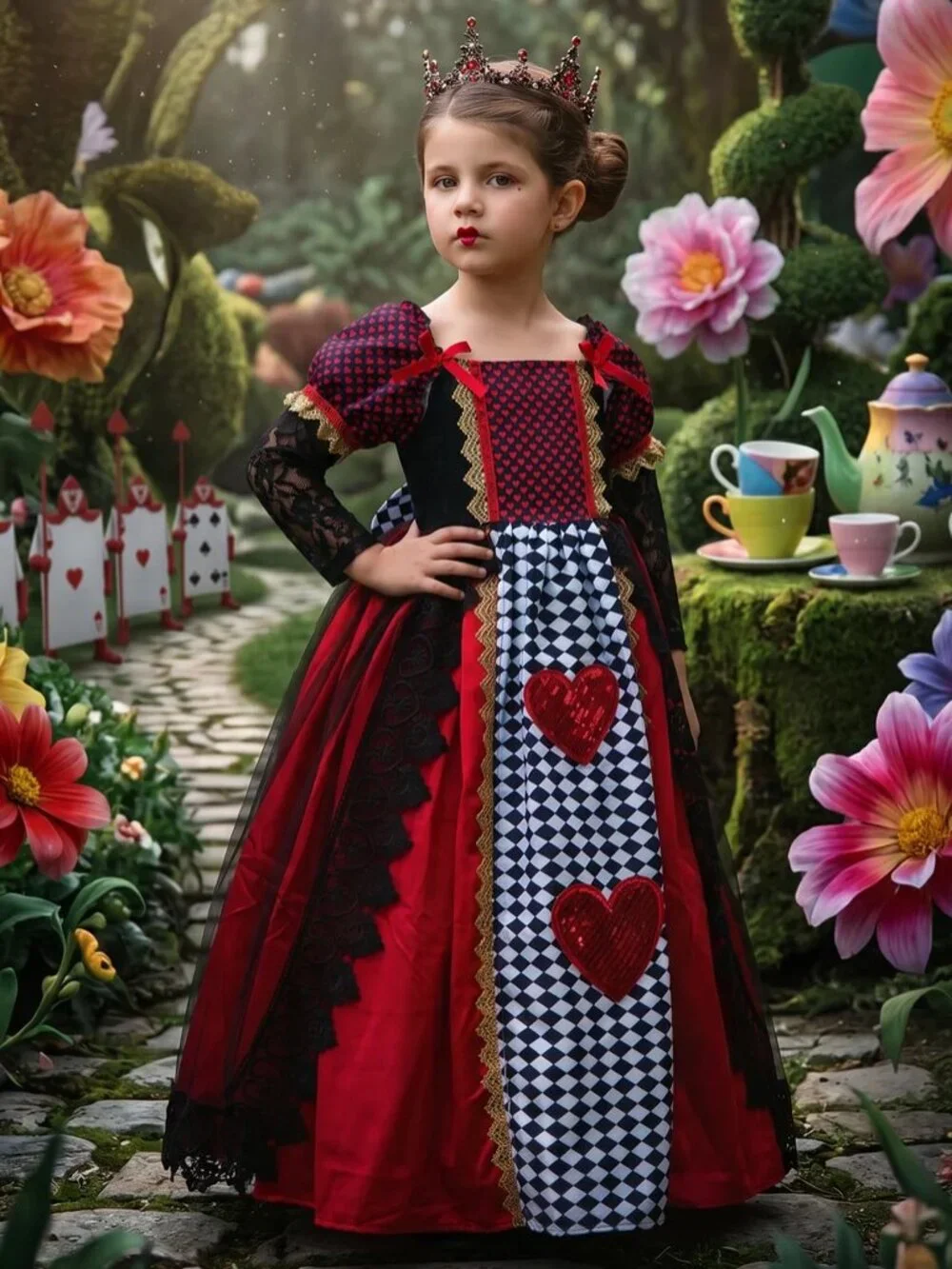 Trish Scully Queen of Hearts Costume Size 12